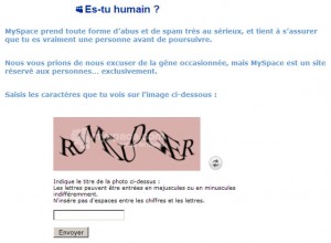 myspacehumain Copie d'écran de myspace